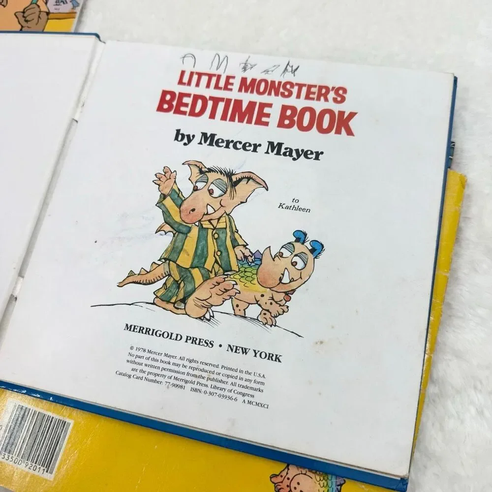 Mercer Meyer Vintage Lot of 4 Children’s Picture Books: Little Monster At Home A